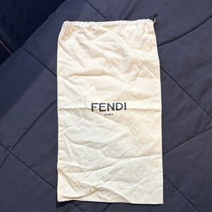 Fendi Beige Logo Dust Bag